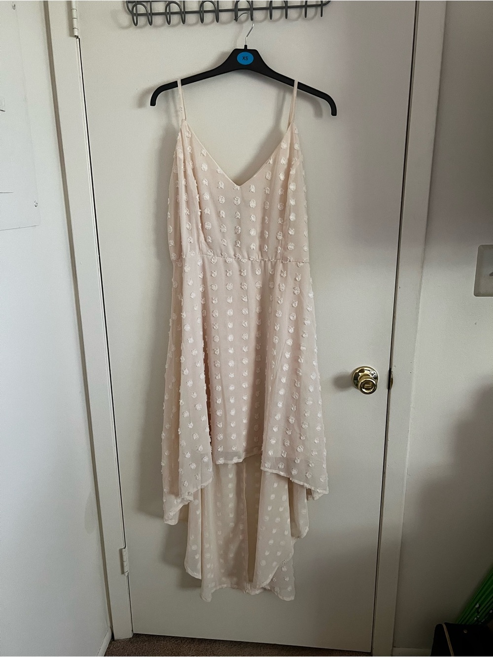Charlotte Russe Blush Spaghetti-Strap High-Low Dress